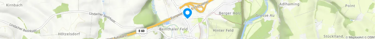 Kartendarstellung des Standorts für A1 Autobahnapotheke in 4655 Vorchdorf